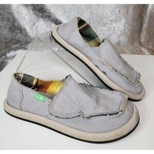 Sanuk Kid's Gray SIDEWALK SURFER 1107249 Shoes Size 13, EUC